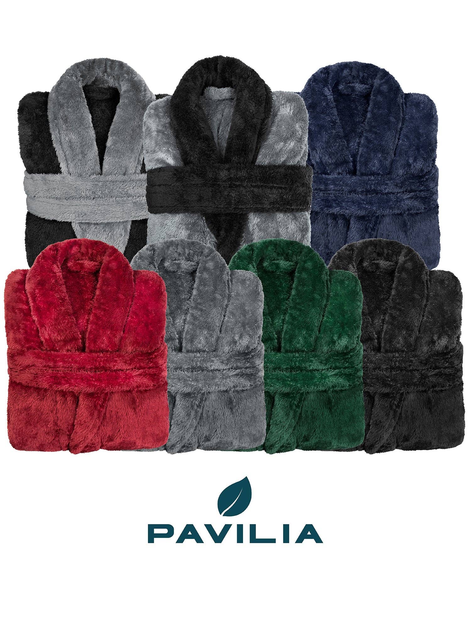 Pavilia Sherpa Fleece Men's Robe