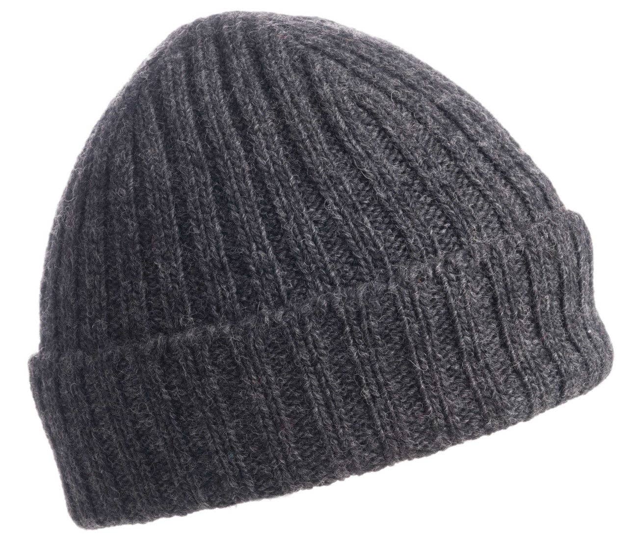 Nirvanna Designs Clyde Hand-Knit Wool Ribbed Beanie