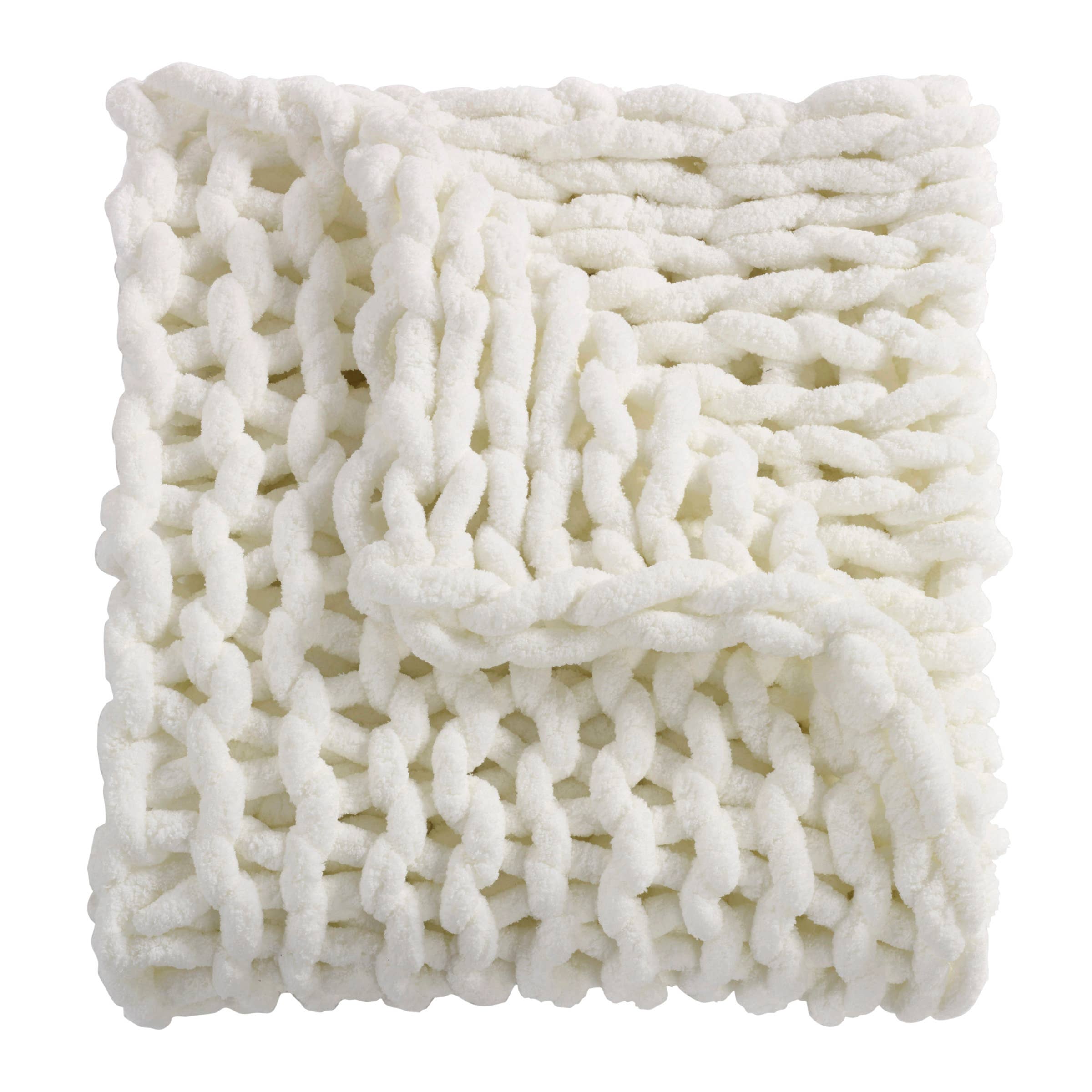 Donna Sharp Chenille Chunky Knit Throw Blanket