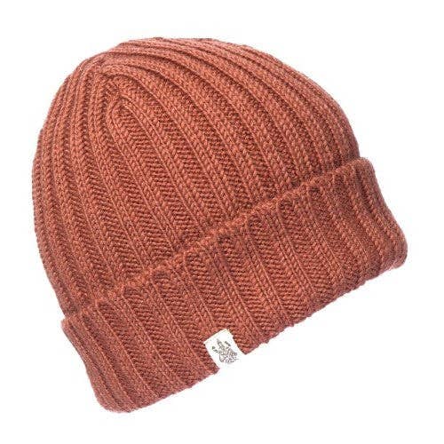 Nirvanna Designs Clyde Hand-Knit Wool Ribbed Beanie