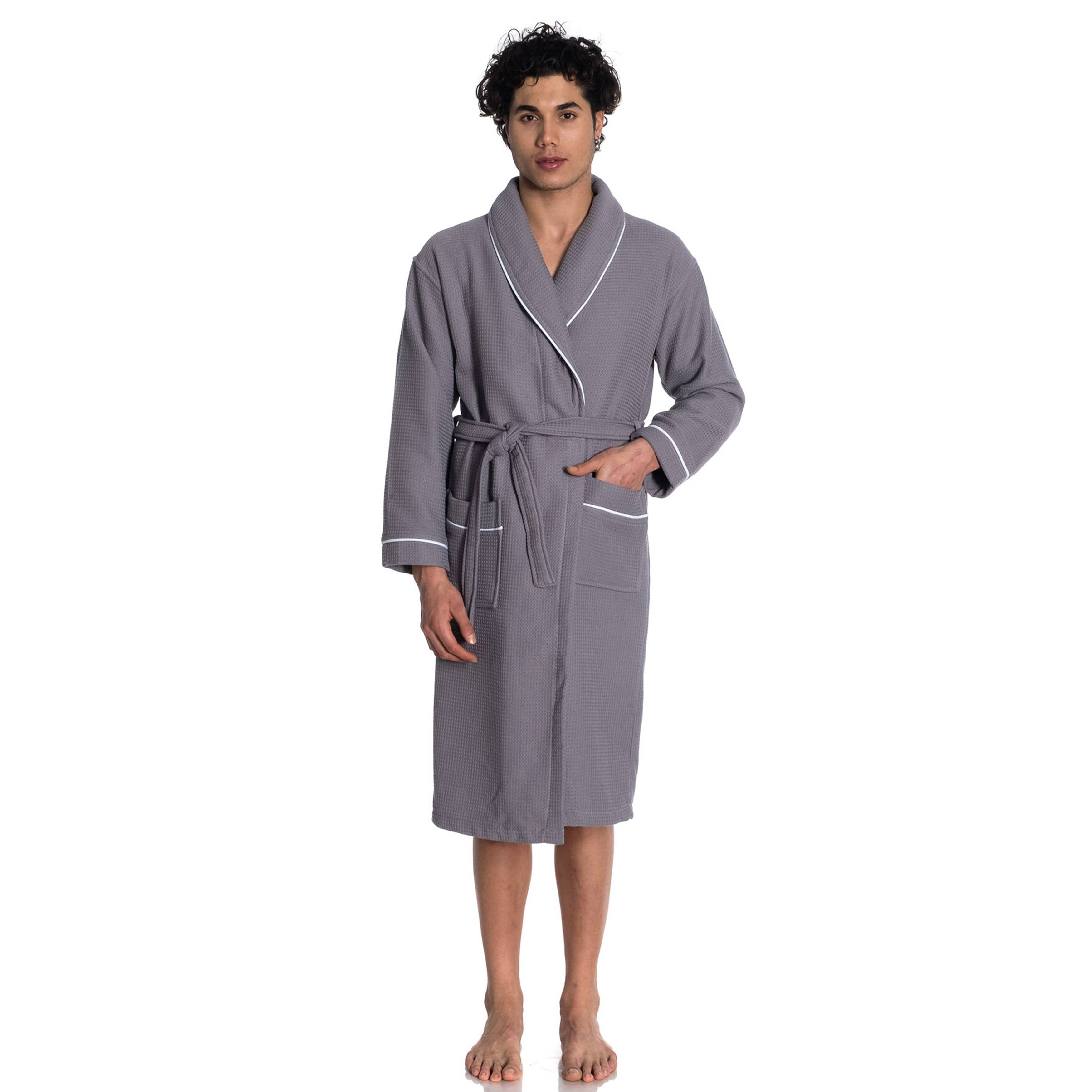 East'N Blue Waffle Terry Cotton Unisex Turkish Bathrobe