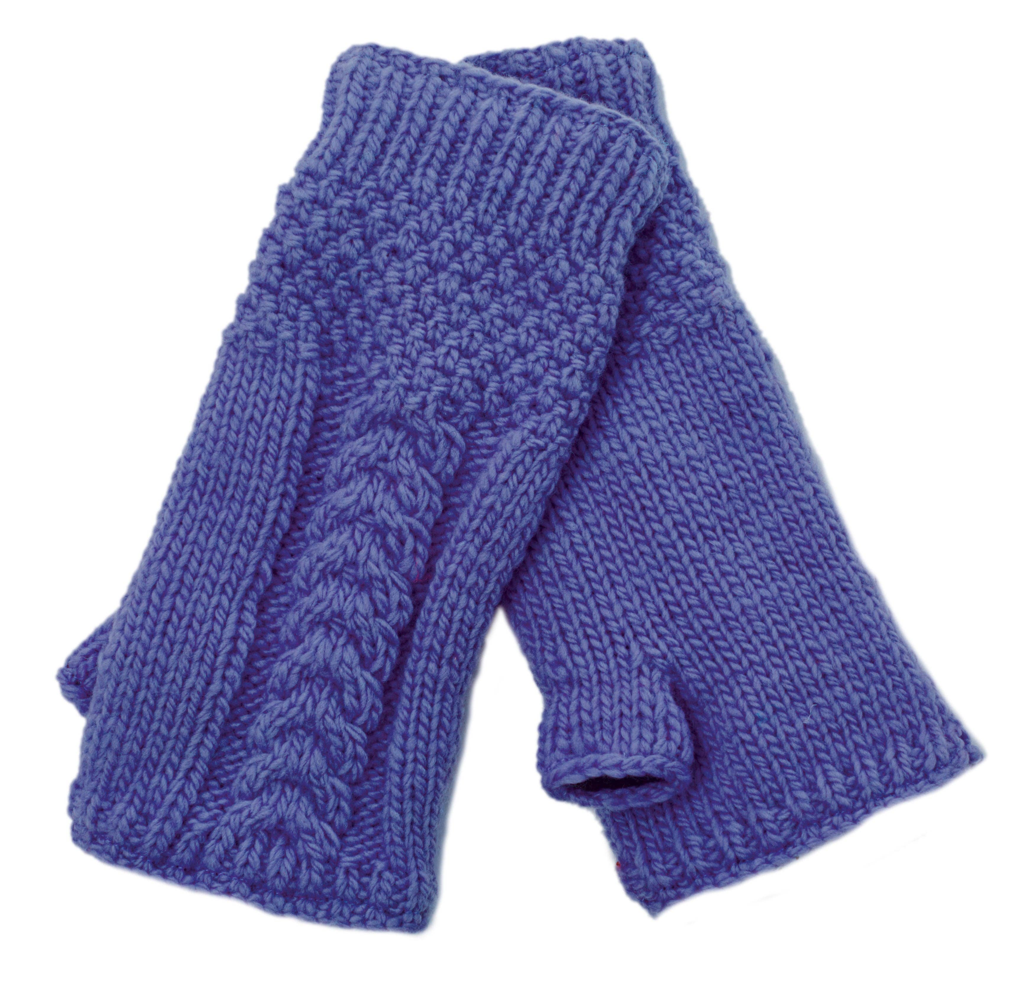 Nirvanna Designs Cable Hand-Knit Wool Hand Warmers