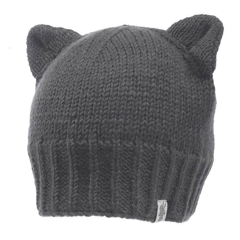 Nirvanna Designs Kitty Ears Hand-Knit Wool Beanie