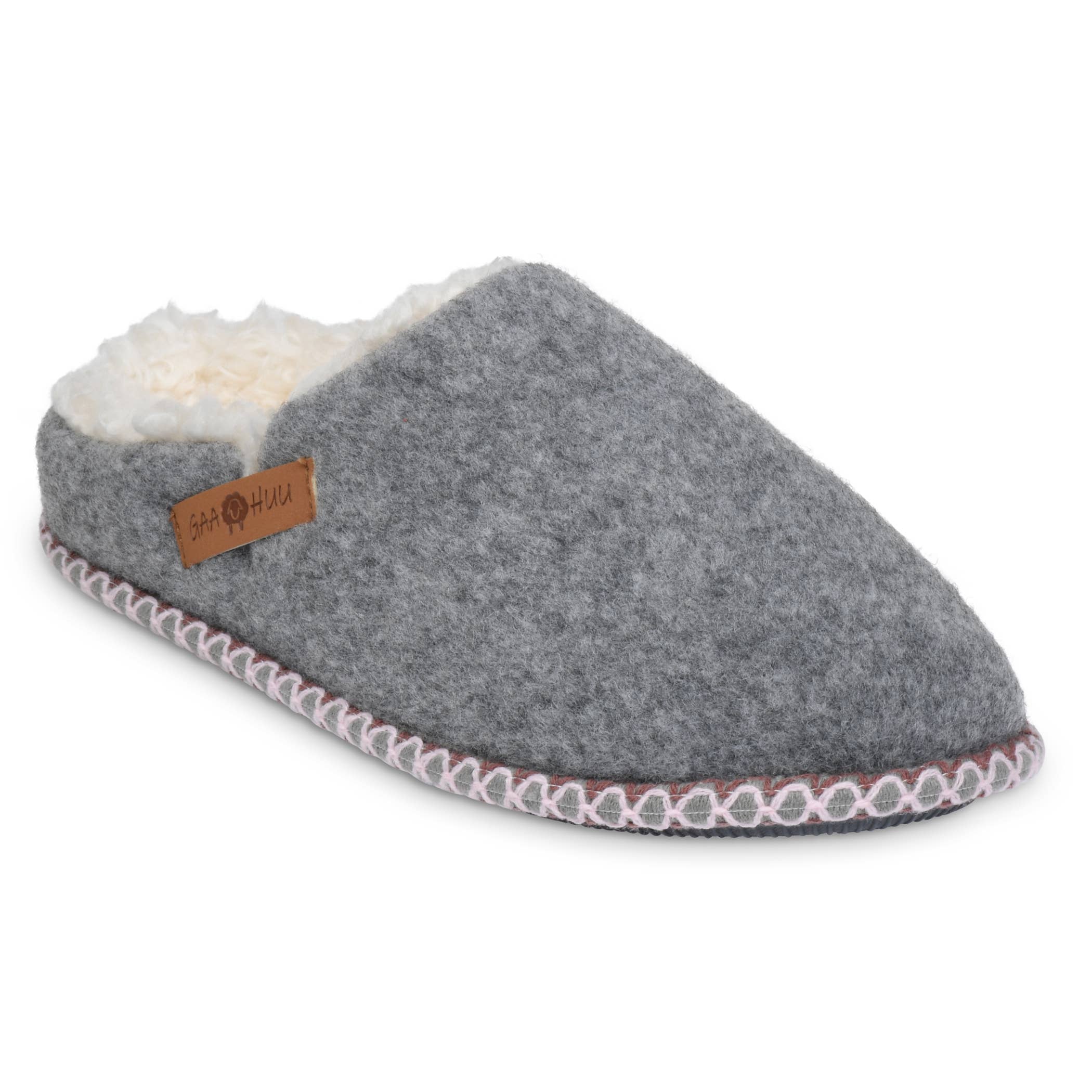 gaahuu Faux Wool & Shearling Memory Foam Clog Slippers