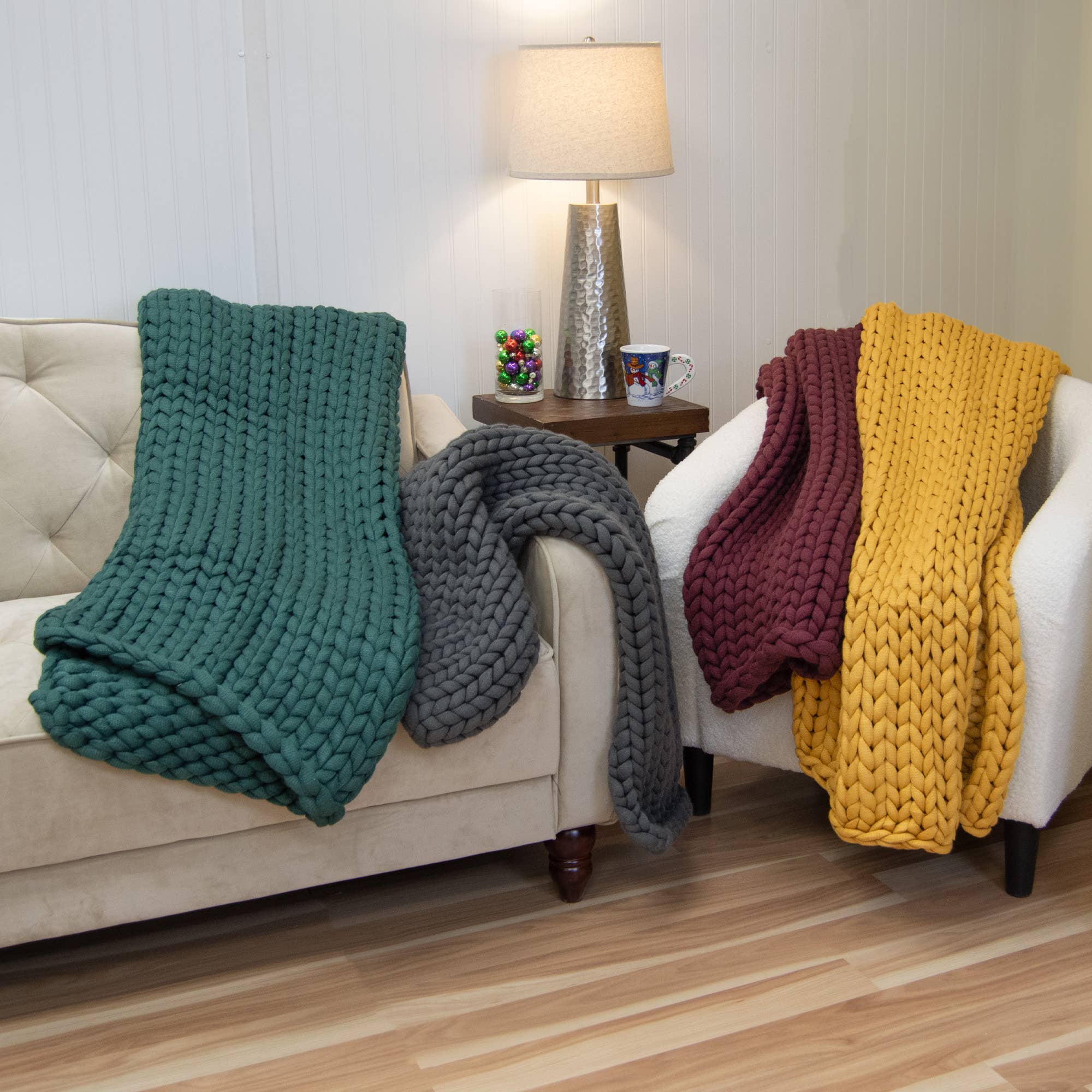 Donna Sharp Chunky Knit Throw Blanket