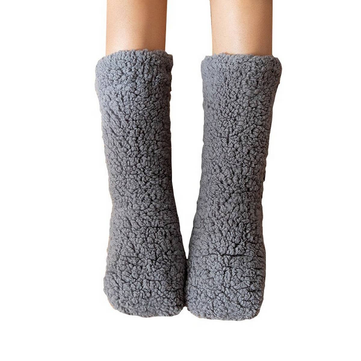 ACCITY Plush Sherpa on All Sides Slipper Socks
