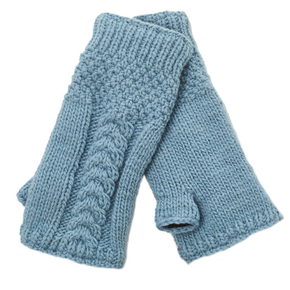 Nirvanna Designs Cable Hand-Knit Wool Hand Warmers