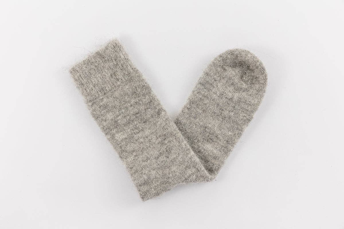Pairs Scotland Ultra Soft Alpaca Wool Everyday Socks / Stone Taupe