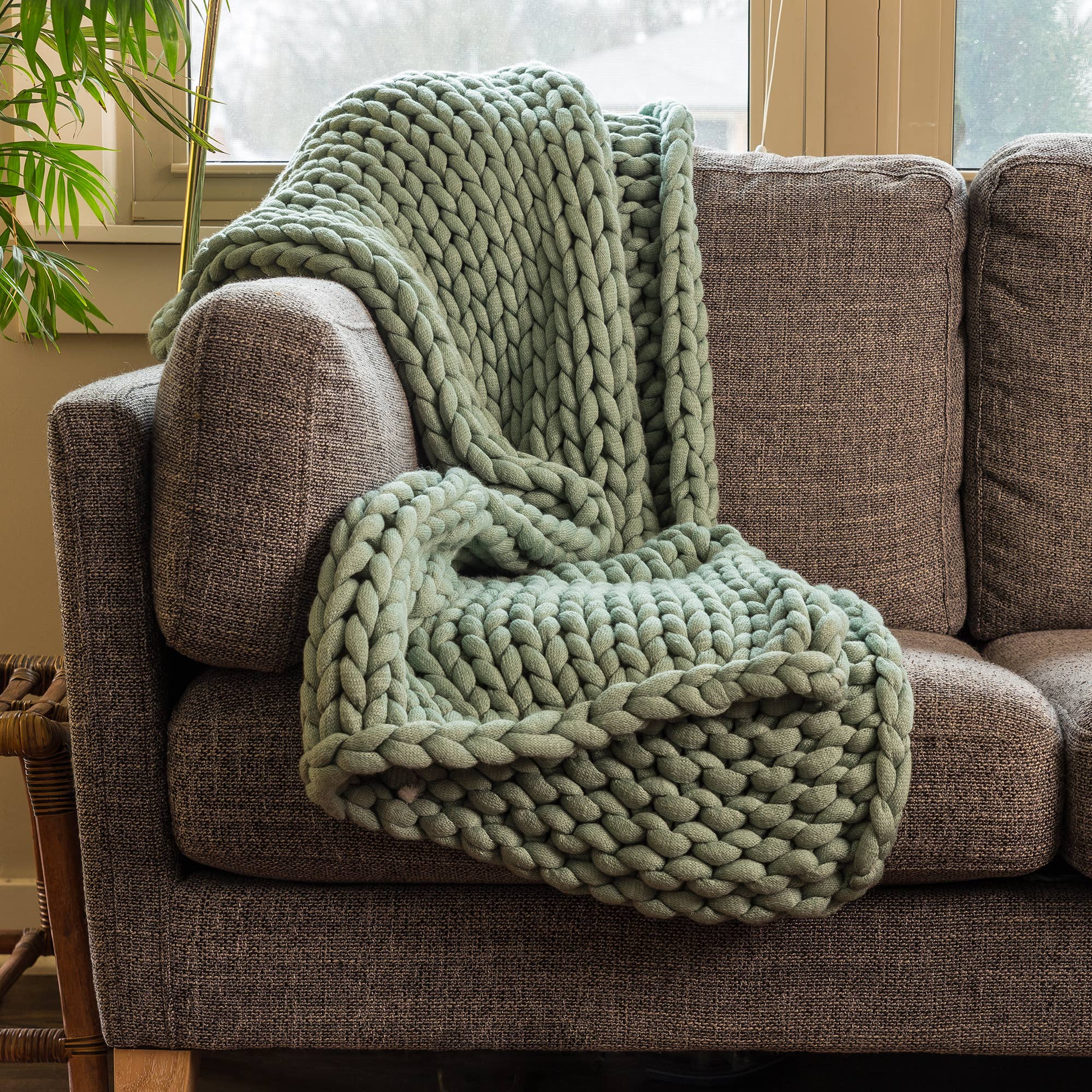 Donna Sharp Chunky Knit Throw Blanket