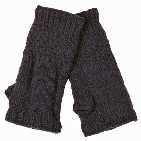 Nirvanna Designs Cable Hand-Knit Wool Hand Warmers