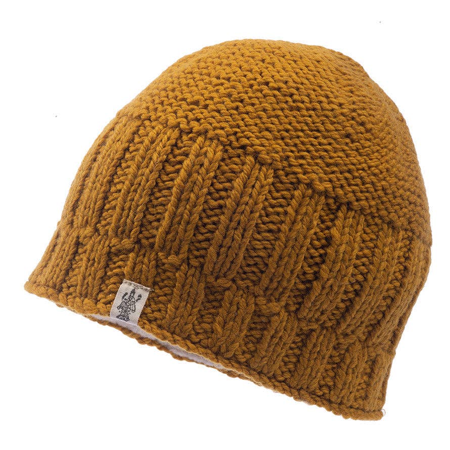 Nirvanna Designs Percy Hand-Knit Wool Ribbed Beanie