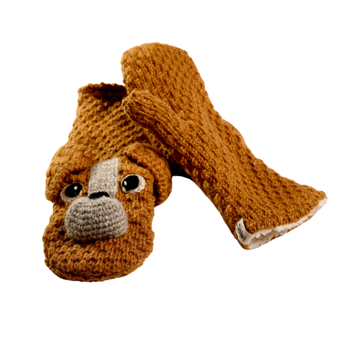 Nirvanna Designs Lucy Puppy Hand-Crochet Wool Mittens