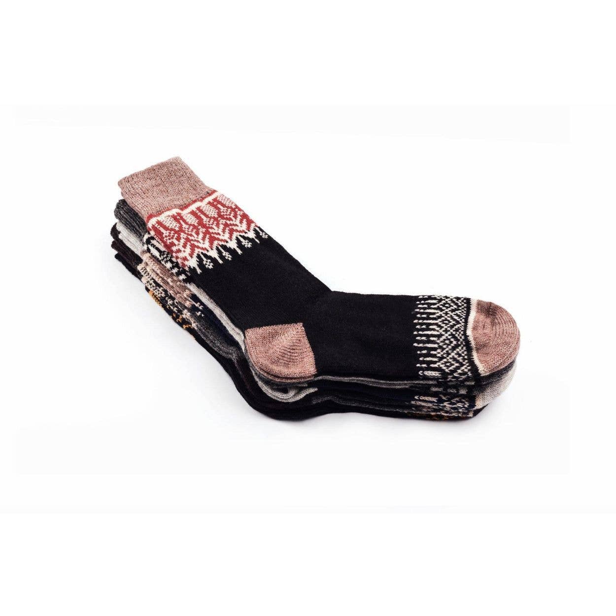 Nordic Wools Yule Merino Wool Blend Unisex Socks / 5-Pair Multi-Pack