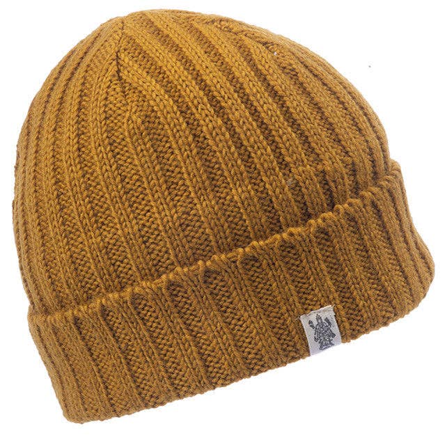 Nirvanna Designs Clyde Hand-Knit Wool Ribbed Beanie