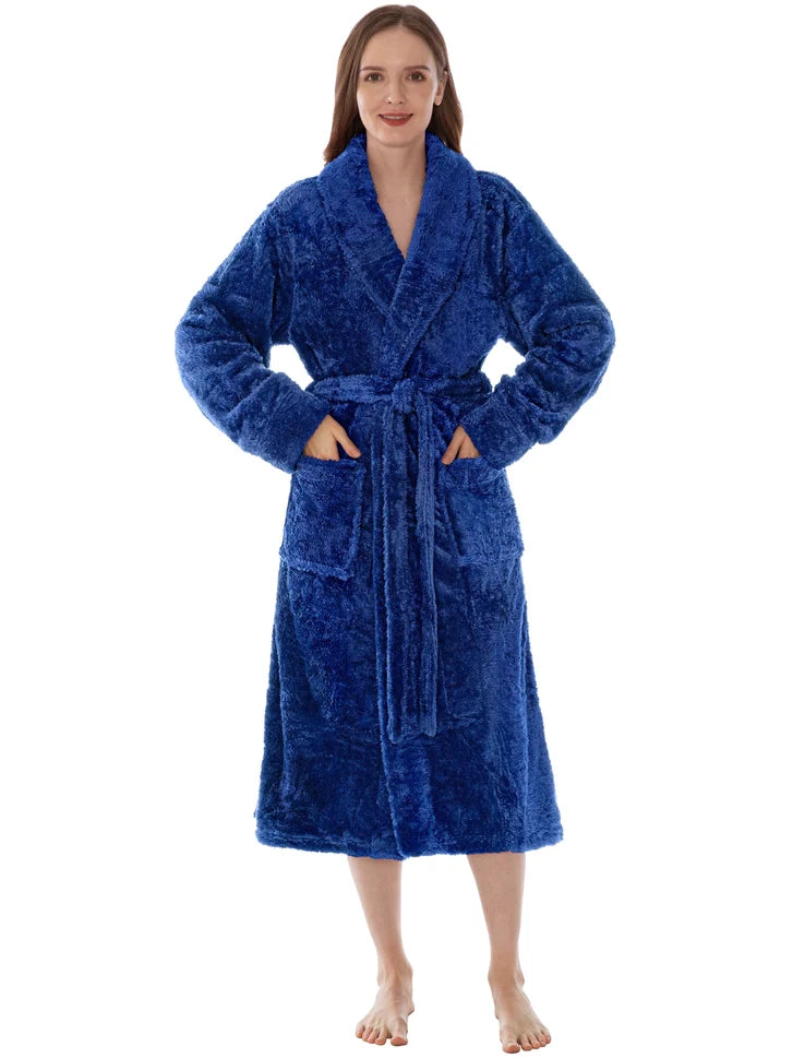 Pavilia Sherpa Fleece Women's Robe