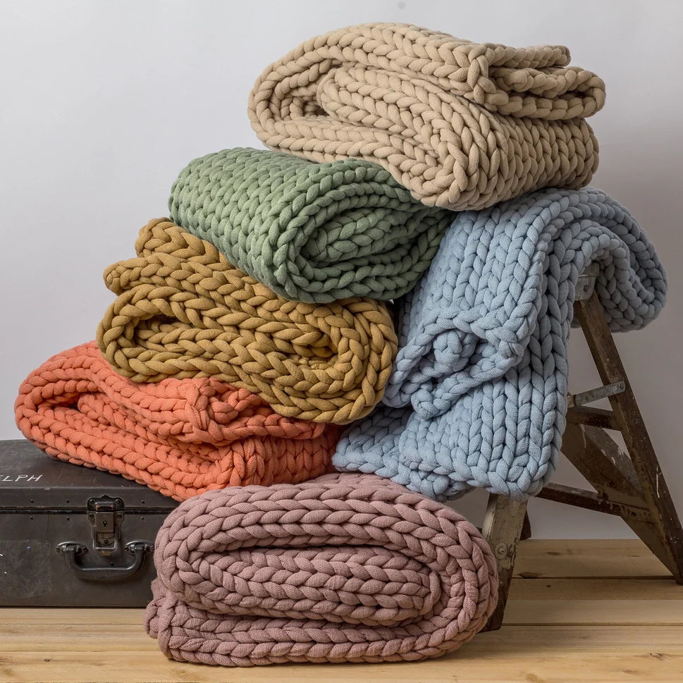 Donna Sharp Chunky Knit Throw Blanket