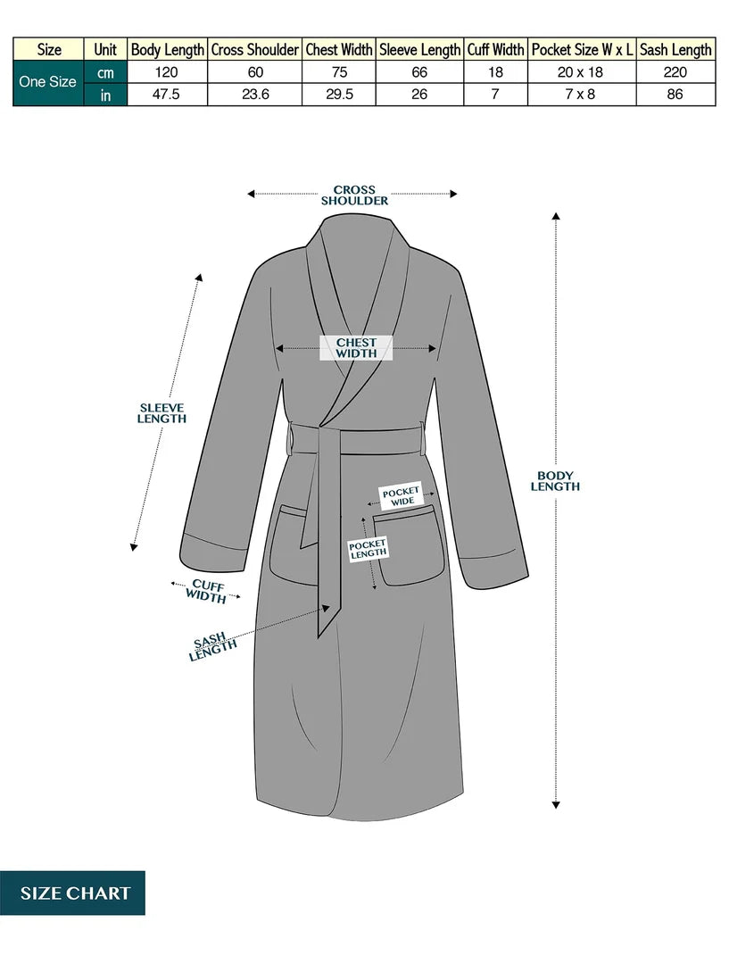 Pavilia Piping Fleece Men's Robe