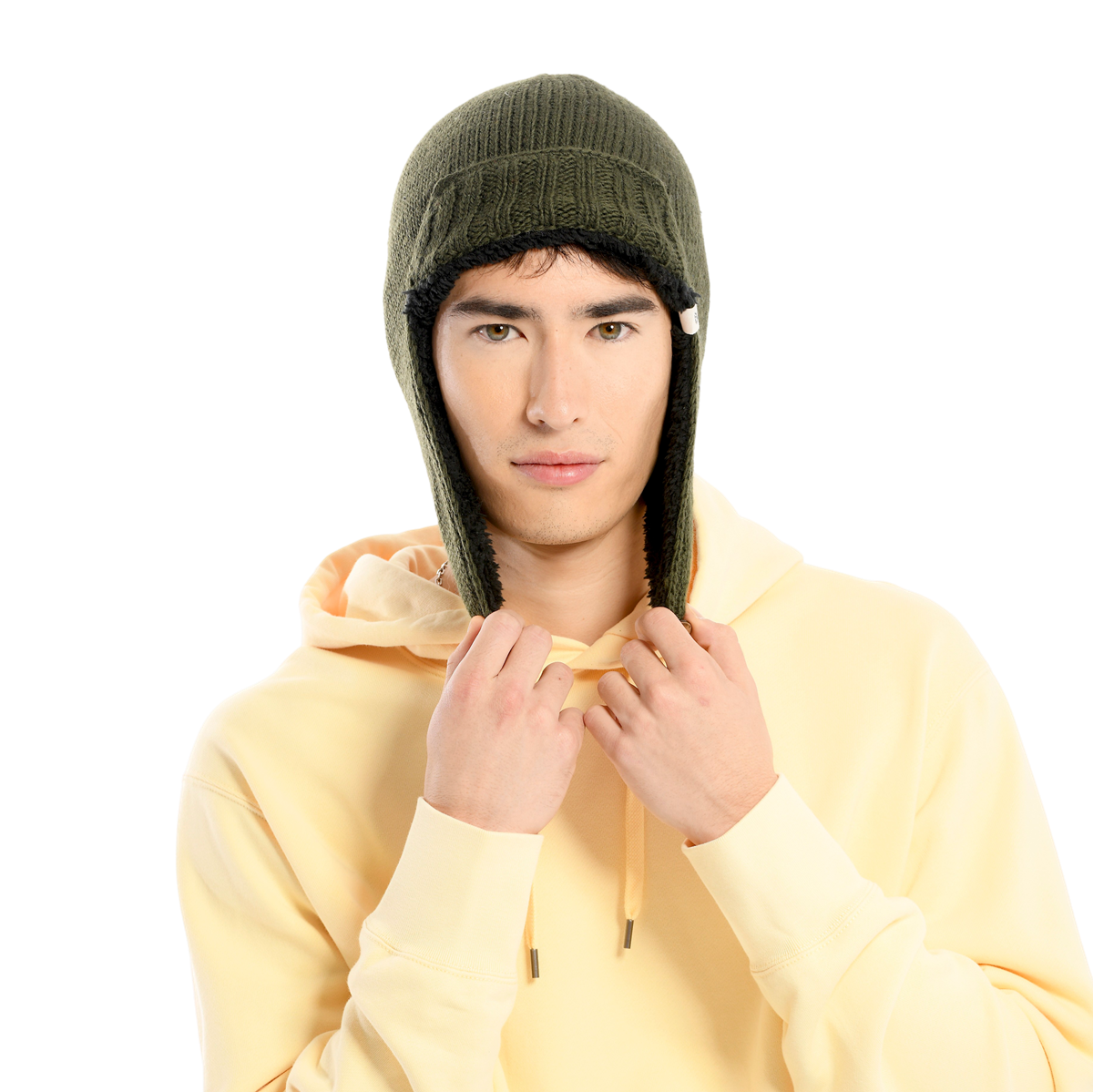 Nirvanna Designs Essex Hand-Knit Wool Earflap Hat