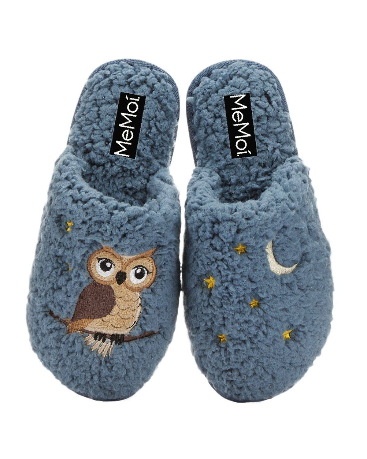 MeMoí Night Owl Memory Foam Mule Slippers