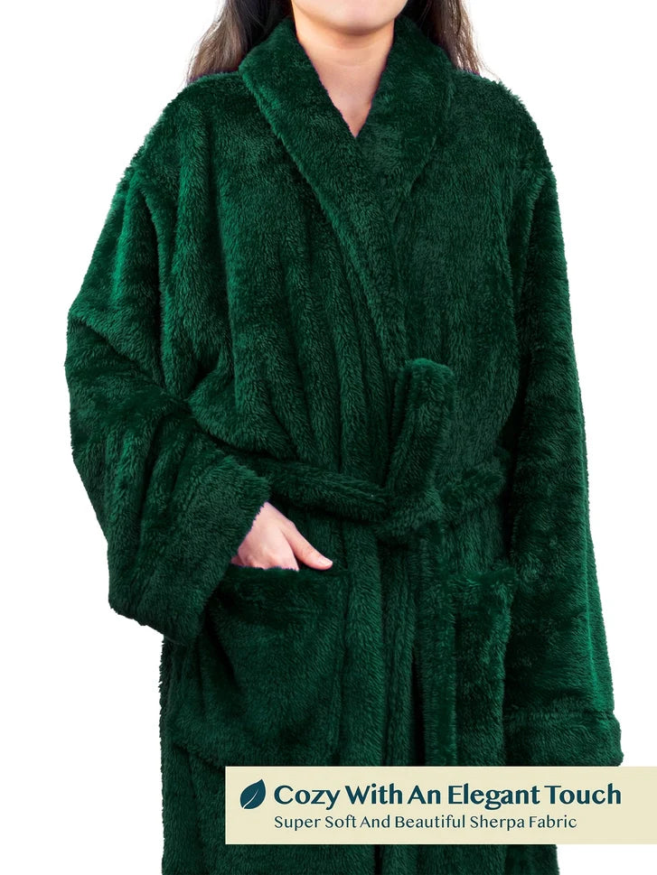 Pavilia Sherpa Fleece Women's Robe