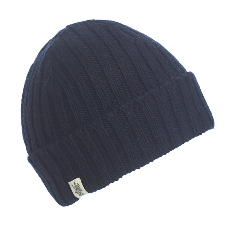 Nirvanna Designs Clyde Hand-Knit Wool Ribbed Beanie