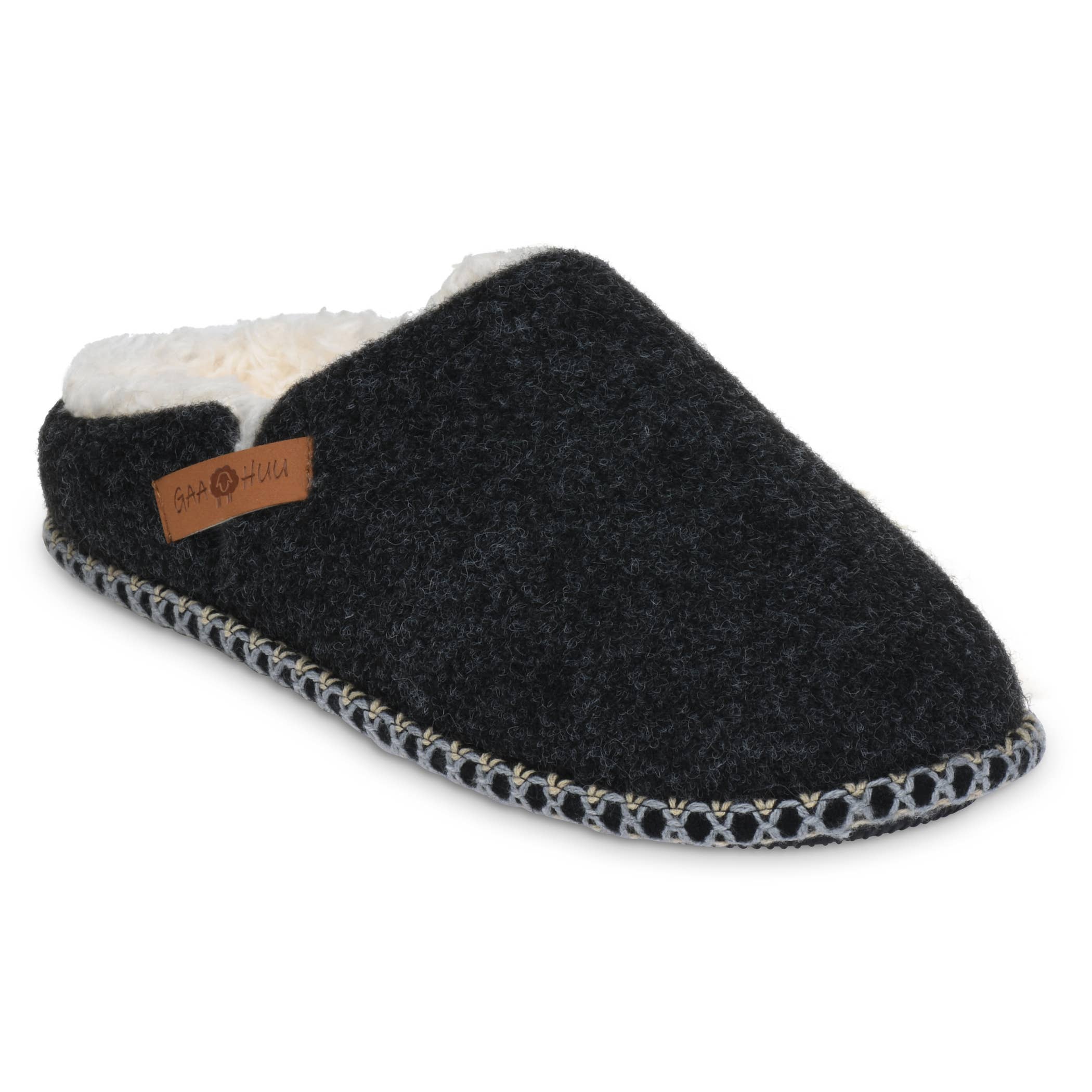 gaahuu Faux Wool & Shearling Memory Foam Clog Slippers