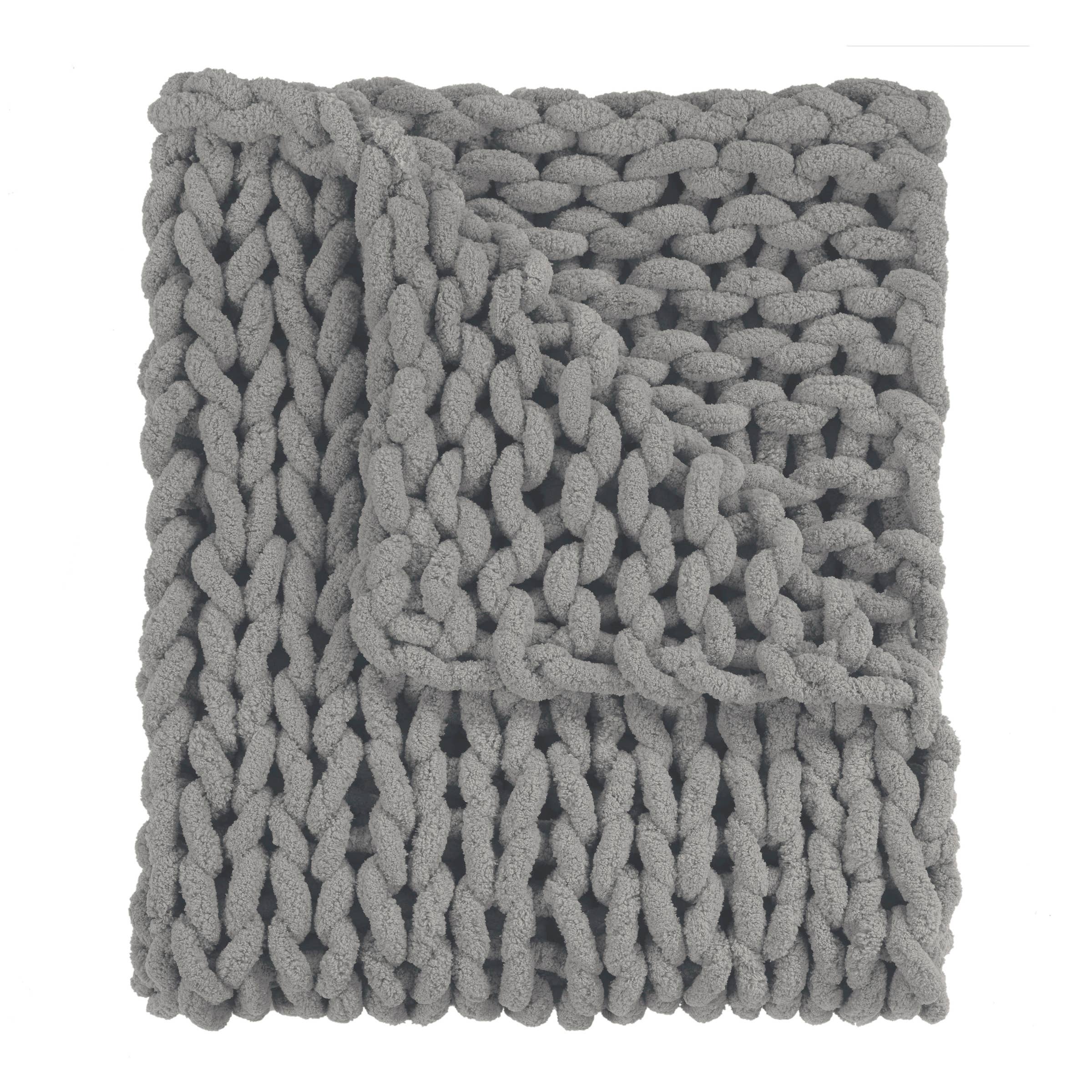 Donna Sharp Chenille Chunky Knit Throw Blanket