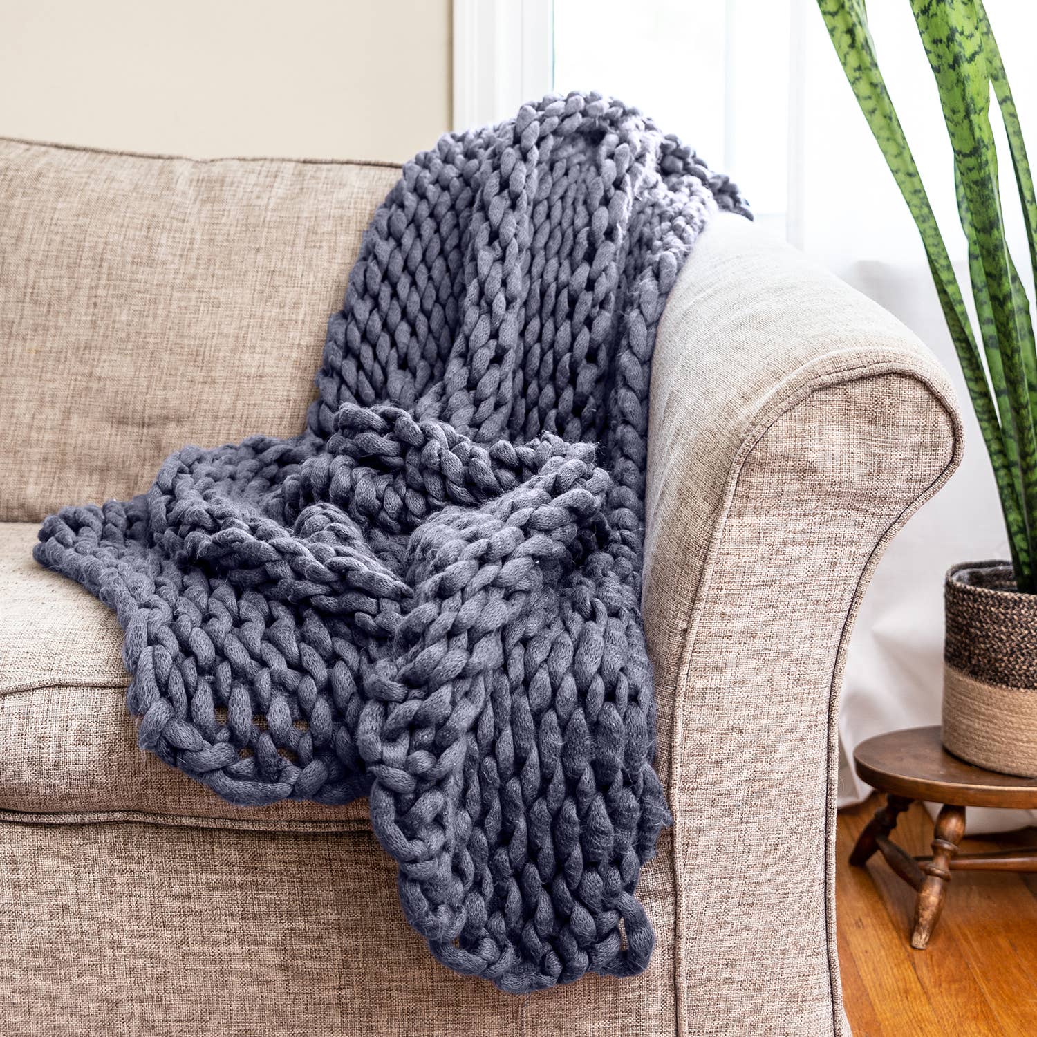 Donna Sharp Chunky Knit Throw Blanket