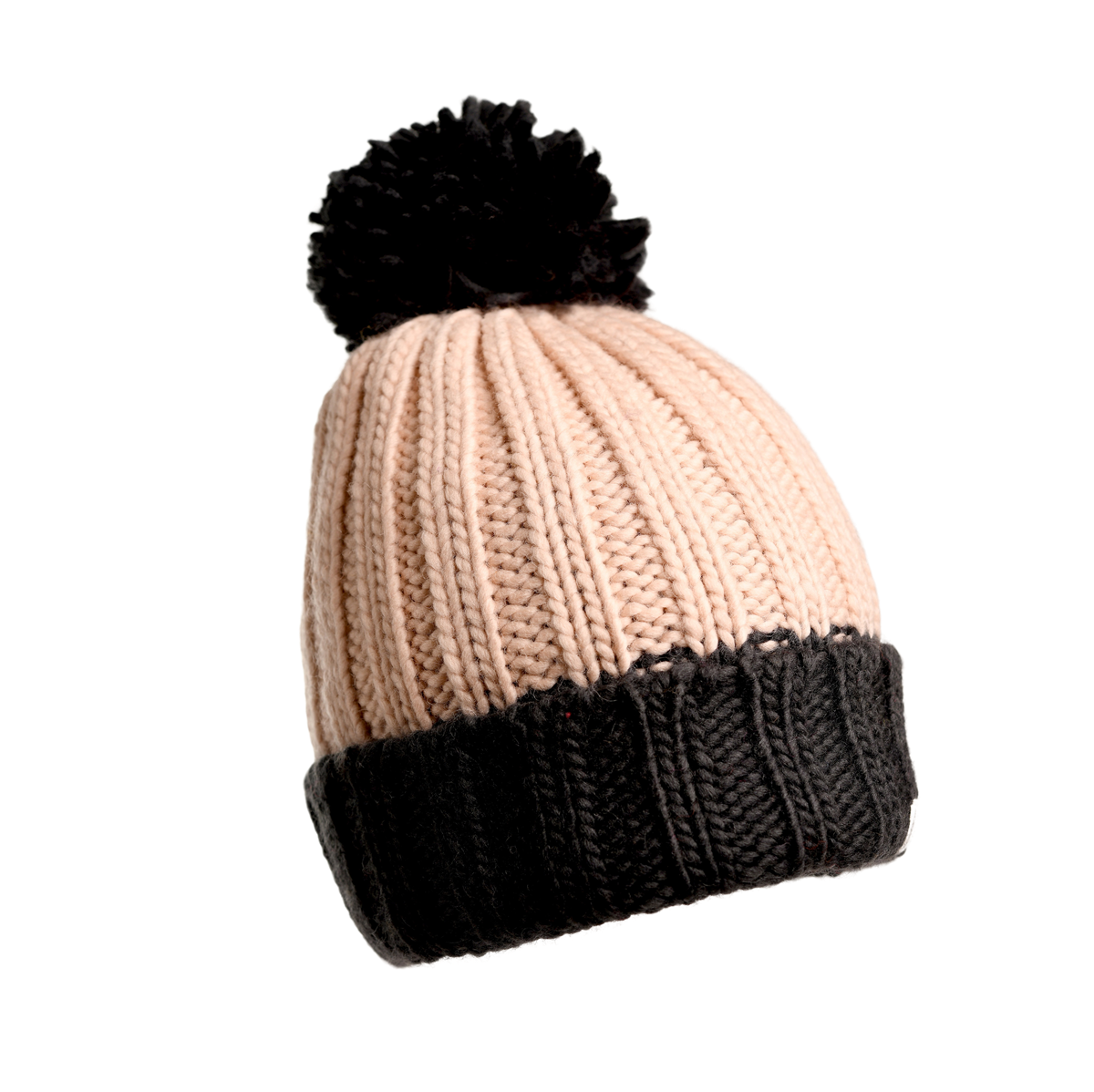 Nirvanna Designs Cherry Pom Hand-Knit Wool Beanie