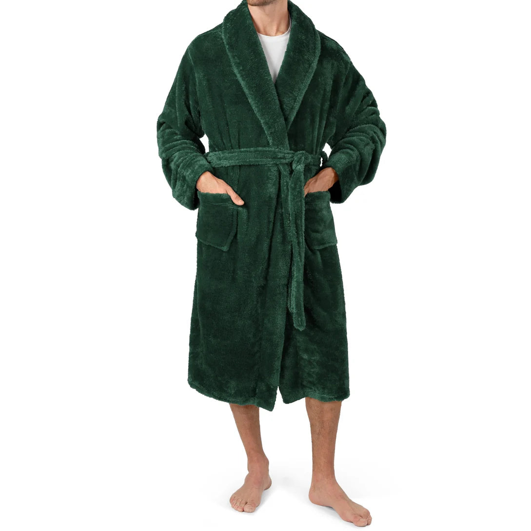 Pavilia Sherpa Fleece Men's Robe