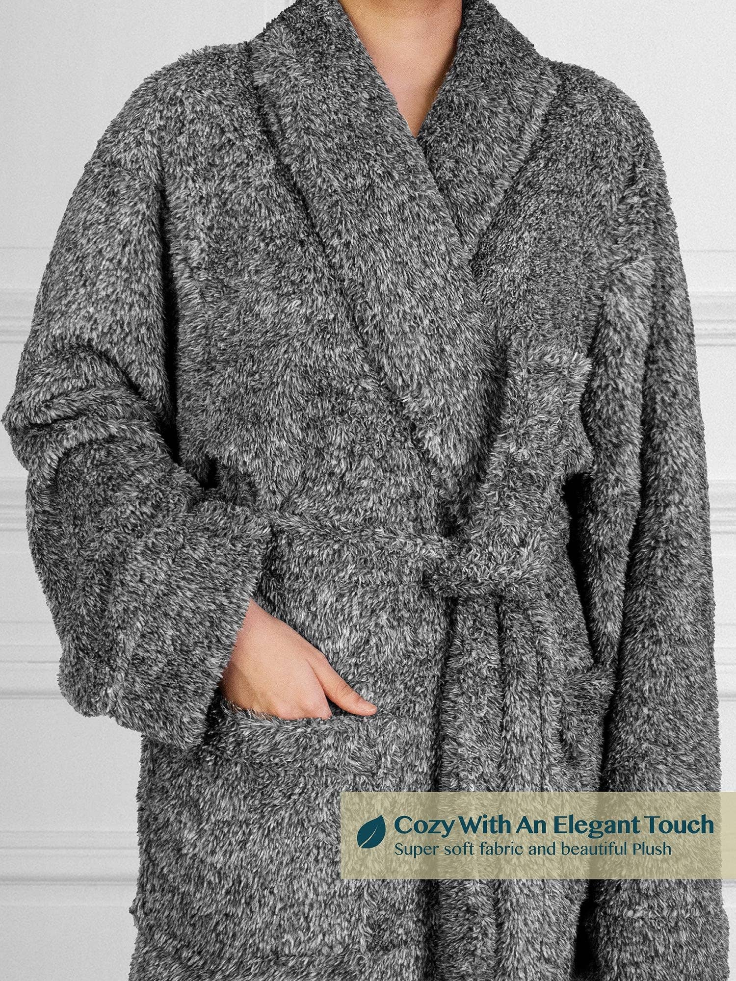Pavilia Sherpa Fleece Men's Robe