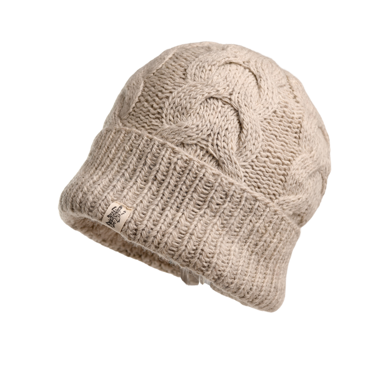 Nirvanna Designs Lenox Cable Hand-Knit Wool Beanie