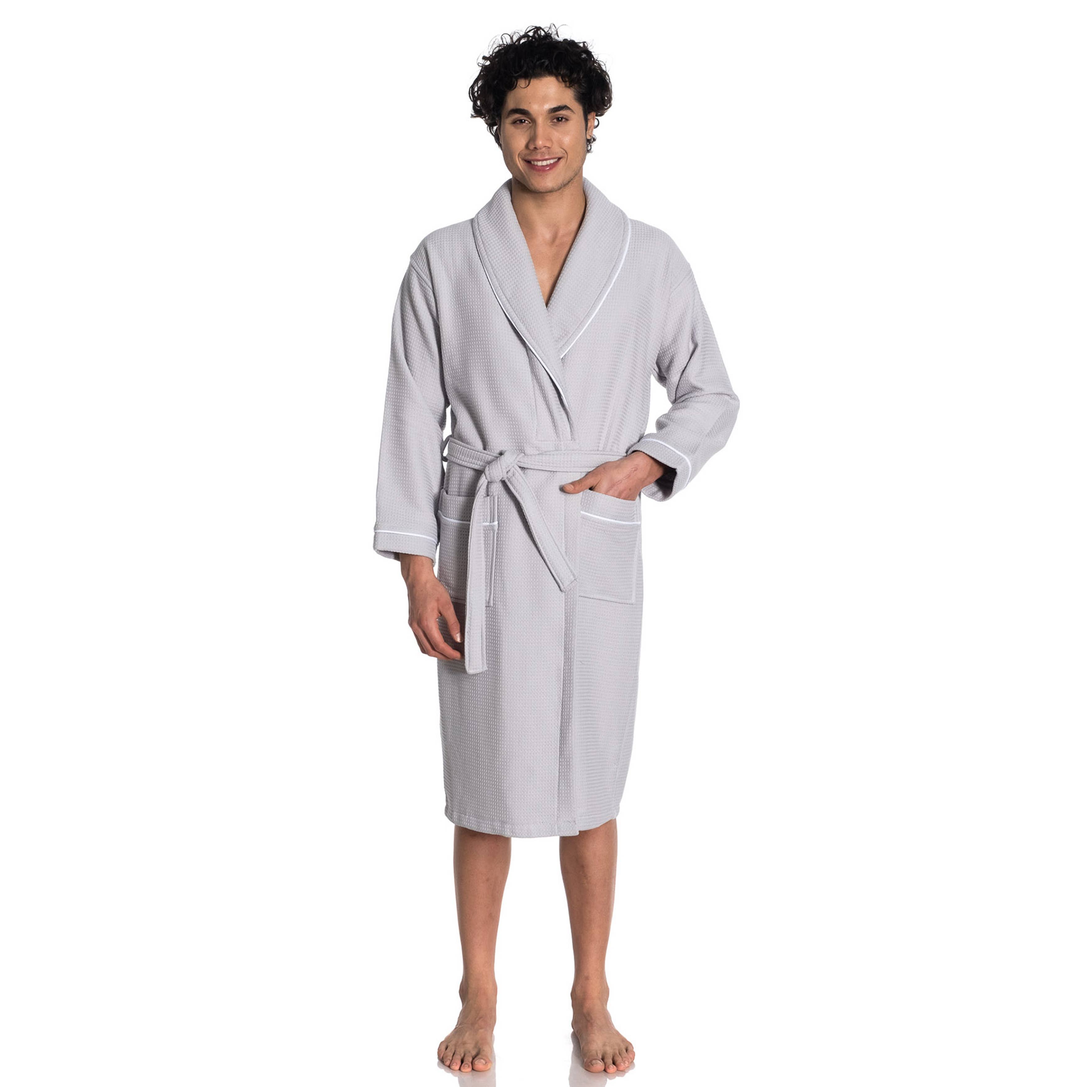 East'N Blue Waffle Terry Cotton Unisex Turkish Bathrobe