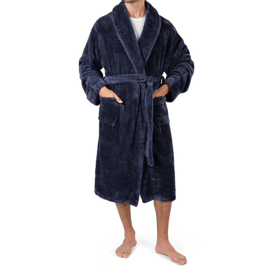 Pavilia Sherpa Fleece Men's Robe