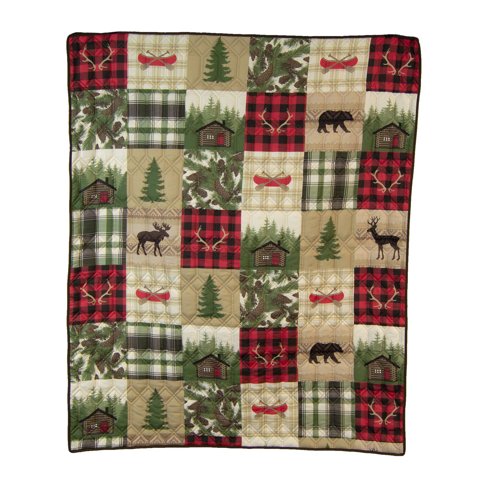 Donna Sharp Cedar Lodge Quilted Throw Blanket