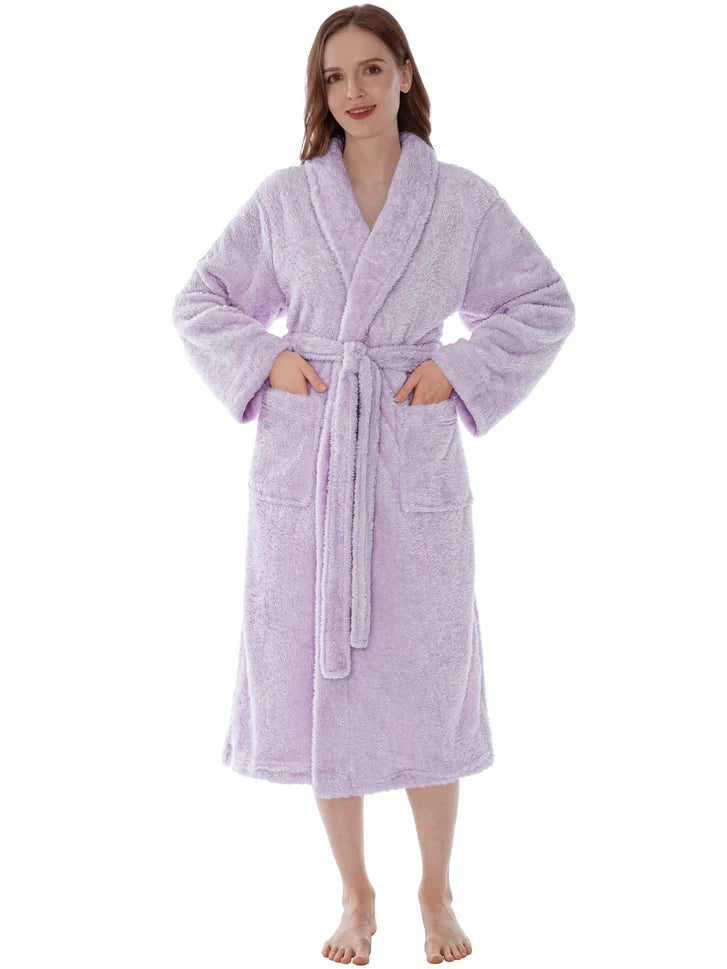 Pavilia Sherpa Fleece Women's Robe
