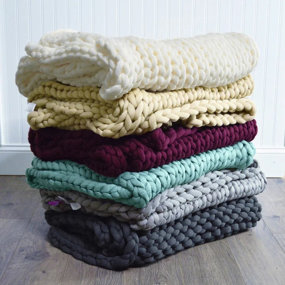 Donna Sharp Chunky Knit Throw Blanket