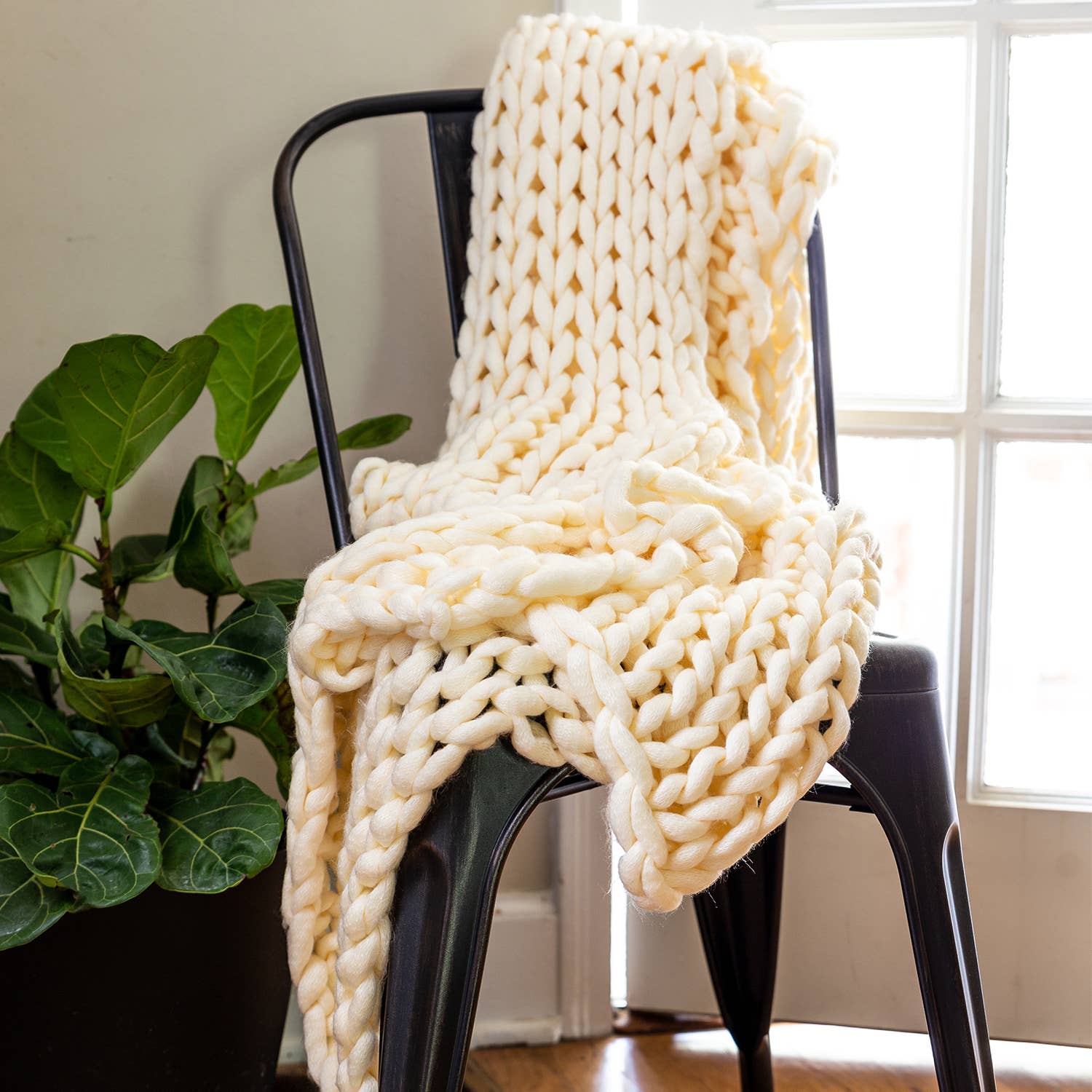 Donna Sharp Chunky Knit Throw Blanket