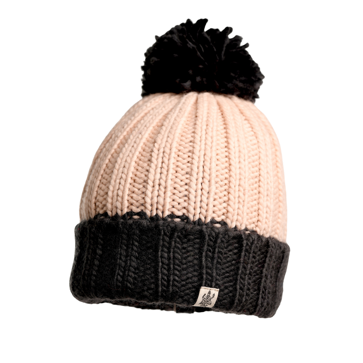 Nirvanna Designs Cherry Pom Hand-Knit Wool Beanie